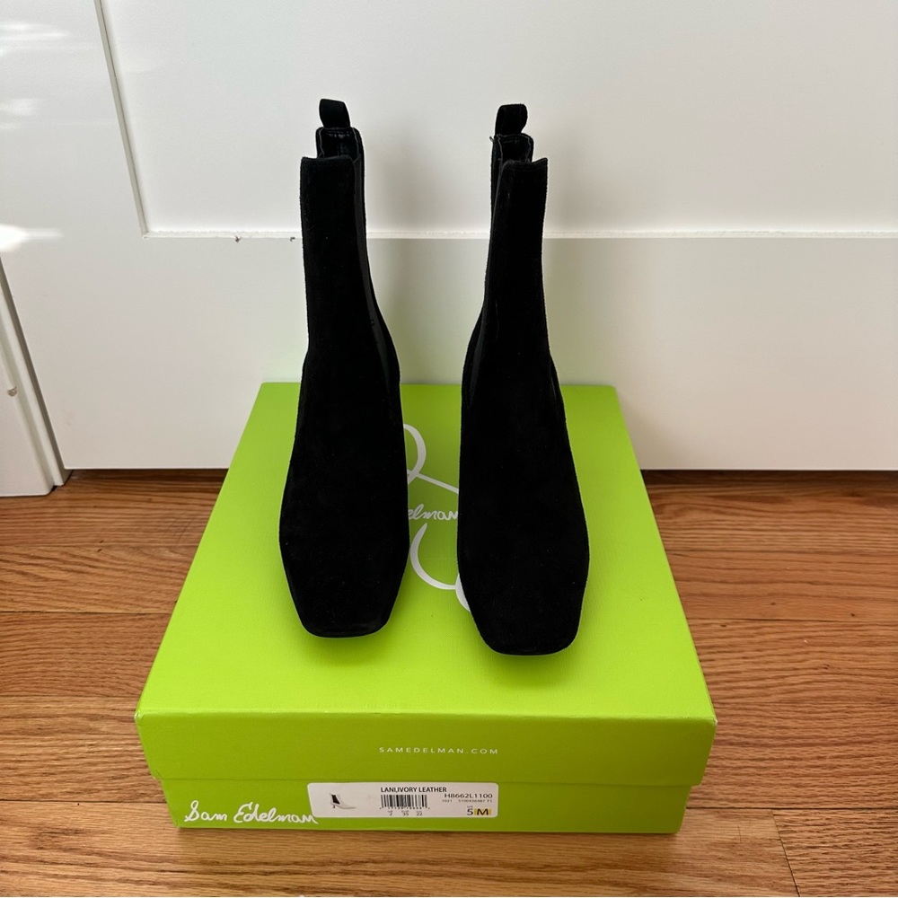 Sam Edelman Lani Square Toe Boots Size 5